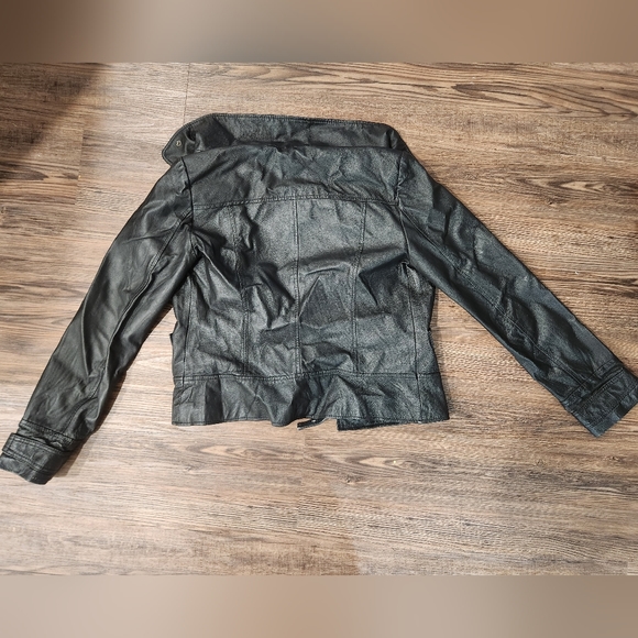 Womens Costa Blanca black leather jacket size small - Picture 2 of 5